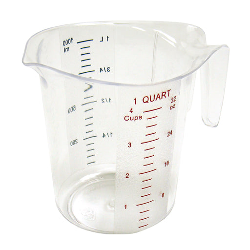 1qt Measuring Cup, PC, Color Graduations (6 Each)-cityfoodequipment.com