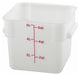 6qt Square Storage Container, White, PP (12 Each)-cityfoodequipment.com