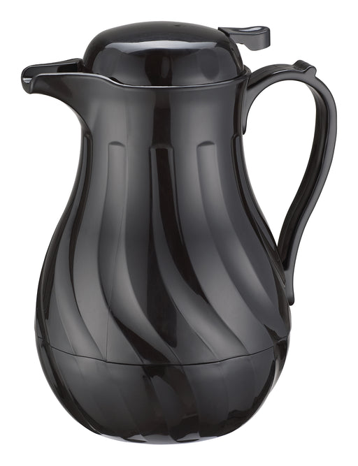 20oz Insulated Beverage Server, Push Button, Black Swirl (12 Each)-cityfoodequipment.com
