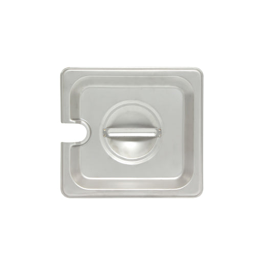 Thunder Group STPA5160CS Sixth Size Steam Pan Cover - Notched, Stainless - 12, (each)-cityfoodequipment.com