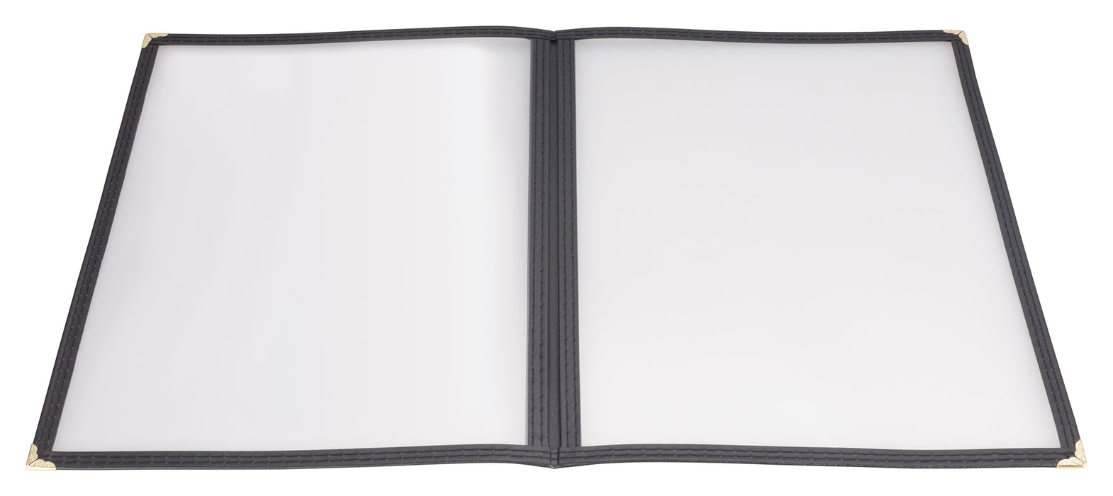 Menu Cover, Double Fold, 9-3/8" x 12-1/8", Black (25 Each)-cityfoodequipment.com