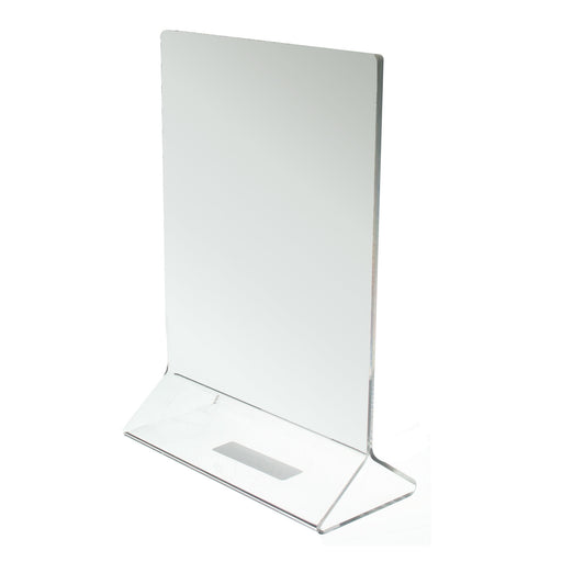 Thunder Group PLMH003 Tabletop Menu Card Holder - 5" x 7", Acrylic - 12, (each)-cityfoodequipment.com