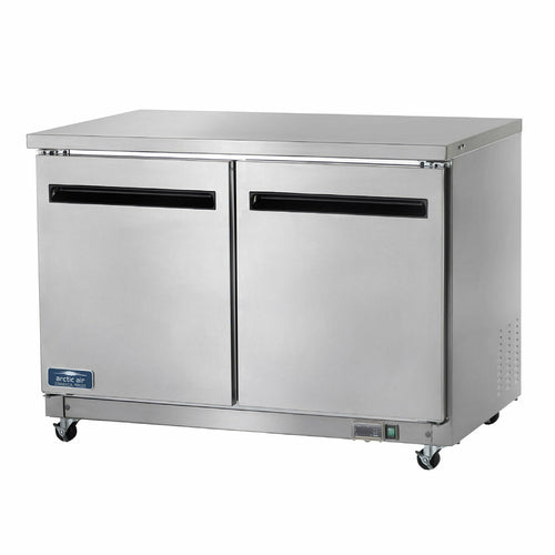Refrigerated Undercounter, Reach-In, Two-Section, 48"W, 10.1 Cu. Ft. Capacity-cityfoodequipment.com