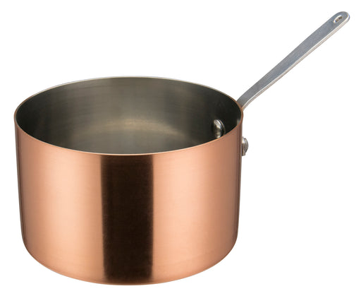 Mini Sauce Pan, 5"Dia x 3"H, Copper Plated (12 Each)-cityfoodequipment.com