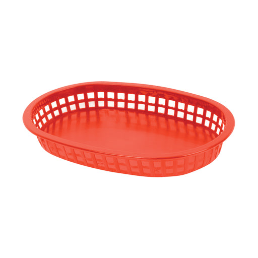 10 3/4" OBLONG BASKET, RED LOT OF 1 (Dz)-cityfoodequipment.com