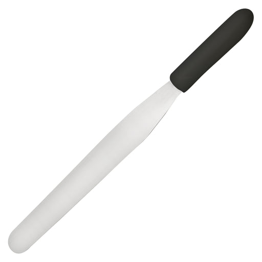 Bakery Spatula, Black PP Hdl, 10" x 1-3/8" Blade (12 Each)-cityfoodequipment.com