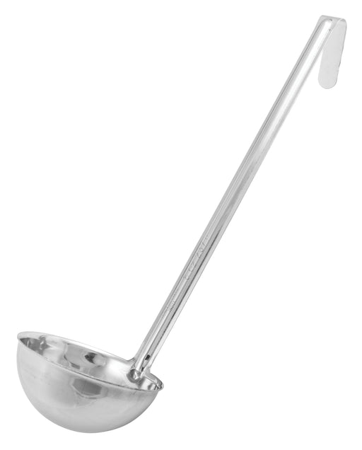 Winco Prime One-piece S/S 8oz Ladle, NSF (12 Each)-cityfoodequipment.com