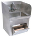 S/S Hand Sink With Skirt, Faucet, 2 Holes 13-3/4"x10" D-cityfoodequipment.com