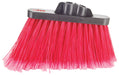 Angle Broom Head (Only), Flagged, Red Bristle, Medium Duty (12 Each)-cityfoodequipment.com