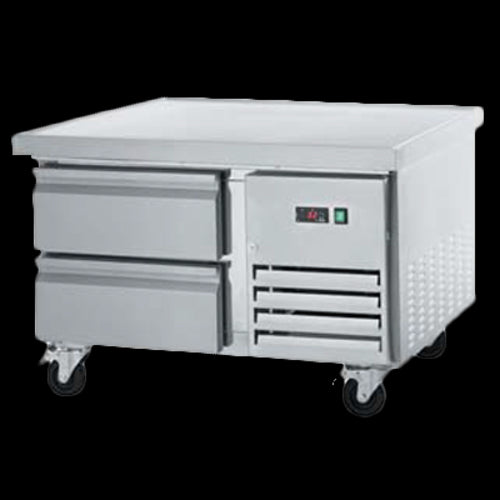 Refrigerated Chef Base, 38"W, marine edge top with 1" extension per side, (2) fu-cityfoodequipment.com