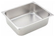 Straight-sided Steam Pan, Half-size, 4", 25 Ga S/S (6 Each)-cityfoodequipment.com