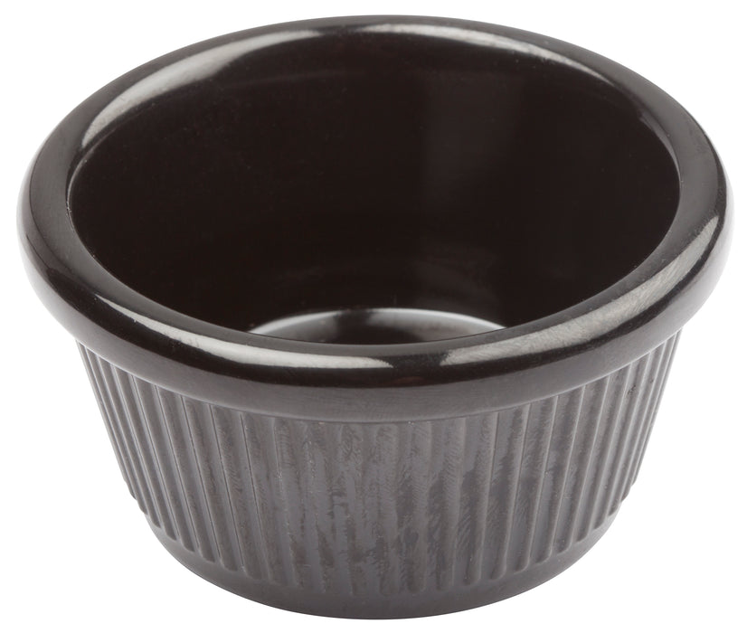 4oz Fluted Ramekins, Black (8 Dozen)-cityfoodequipment.com
