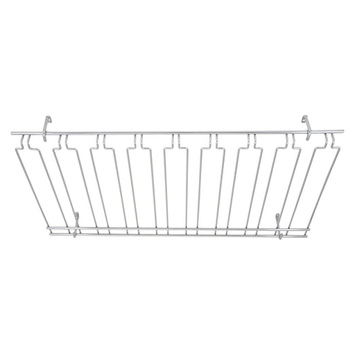 Glass Rack, Overhead, 8 Channels, 18" x 36" x 4", Chrome Plated (2 Each)-cityfoodequipment.com