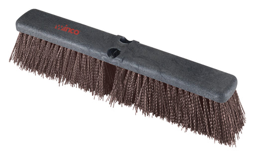 Floor Sweep Head (Only), 18"L Foam Block, Brown Bristles, Coarse/Heavy Sweep (12 Each)-cityfoodequipment.com