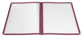 Menu Cover, Double Fold, 9-3/8" x 12-1/8", Burgundy (25 Each)-cityfoodequipment.com
