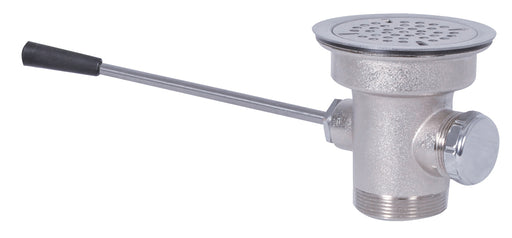 Straight Lever Drain With Overflow Outlet And Cap-cityfoodequipment.com