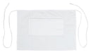 Bistro Apron, 28"x19", half size, White (12 Each)-cityfoodequipment.com