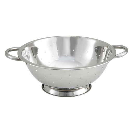 3qt Colander, 10" Dia Bowl, S/S (12 Each)-cityfoodequipment.com