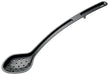 15" Perforated Serving Spoon, Black, PC, Curve (12 Each)-cityfoodequipment.com