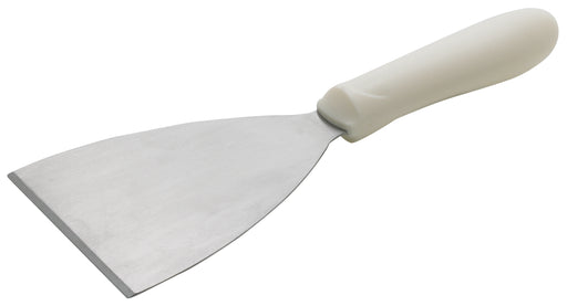 Scraper, White PP Hdl, 4-7/8" x 4" Blade (12 Each)-cityfoodequipment.com