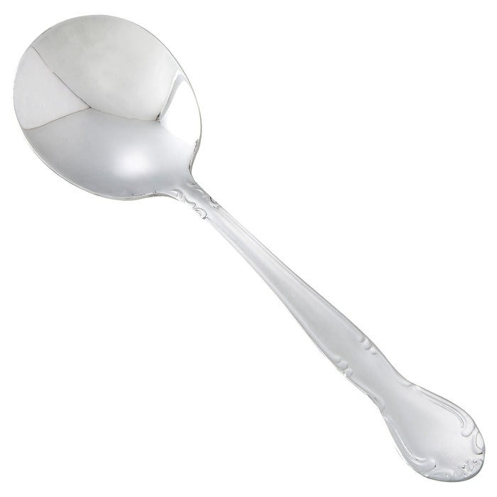 Elegance Mirror Bouillon Spoon, 18/0 Heavyweight (50 Dozen)-cityfoodequipment.com