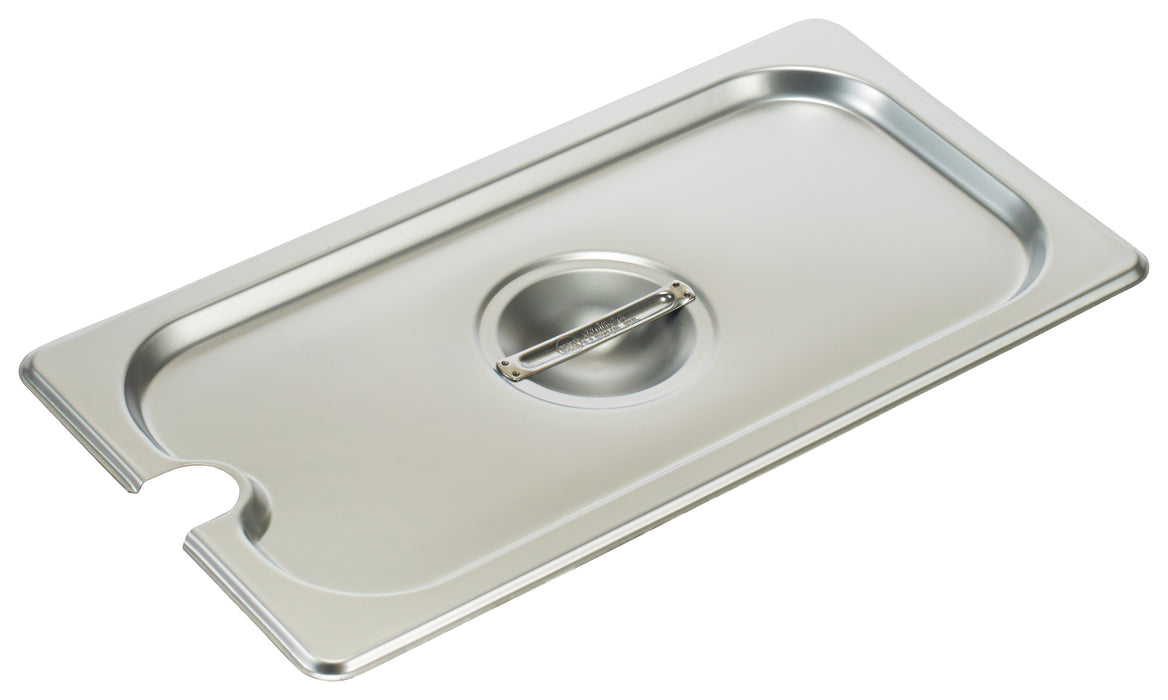 S/S Steam Pan Cover, 1/3 Size, Slotted (12 Each)-cityfoodequipment.com
