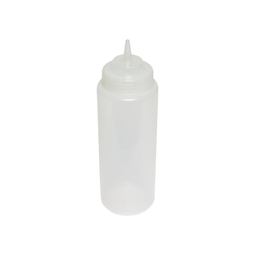 Thunder Group PLTHSB032CW 32 oz Wide Mouth Squeeze Bottle - Plastic, Clear - 1, (pack)-cityfoodequipment.com
