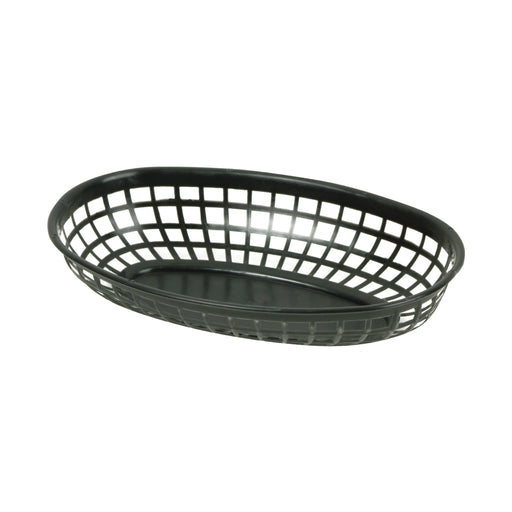 9 3/8" OVAL BASKET, BLACK LOT OF 1 (Dz)-cityfoodequipment.com