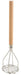 Potato Masher, Round, 4" x 18", Wooden Hdl, Chrome Plated (6 Each)-cityfoodequipment.com