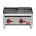 Iron Range IRRB-24 Radiant Charbroiler, Natural Gas, Countertop, 24", (2) Stainless Steel Burners,-cityfoodequipment.com