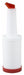 1qt Liquor/Juice Pour Bottle, Red Spout & Lid (12 Each)-cityfoodequipment.com