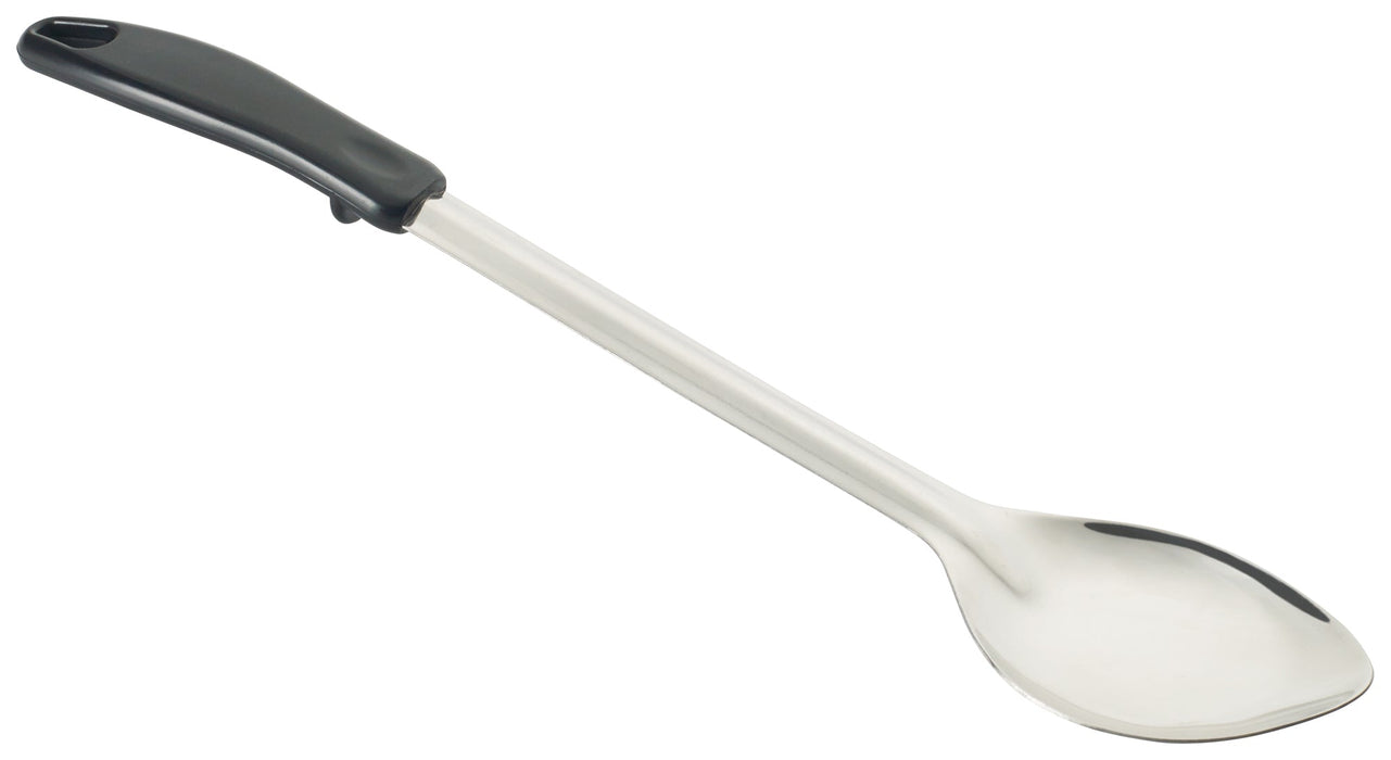 15" Solid Basting Spoon, Stop Hook Plastic Hdl, S/S (12 Each)-cityfoodequipment.com