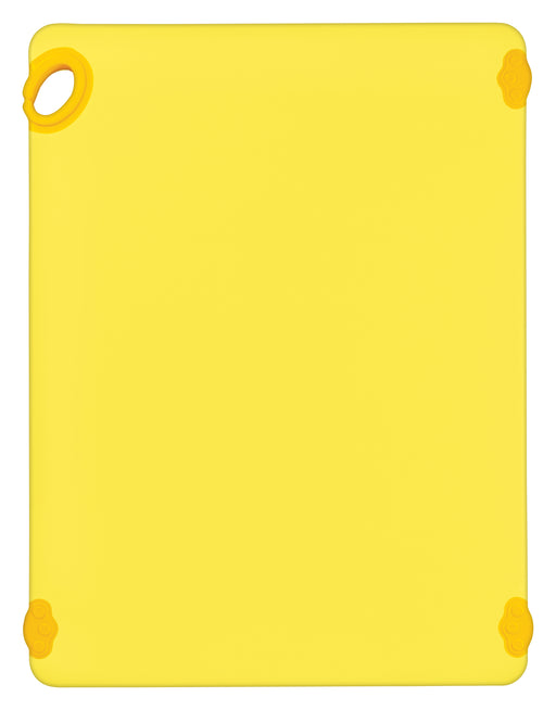 Cutting Board with Hook, 18" x 24" x 1/2", FULL COLOR Yellow (6 Each)-cityfoodequipment.com