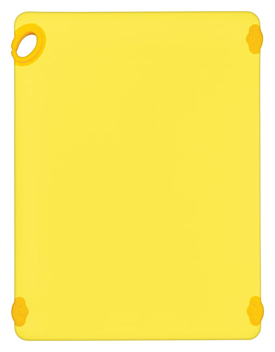 Cutting Board with Hook, 18" x 24" x 1/2", FULL COLOR Yellow (6 Each)-cityfoodequipment.com