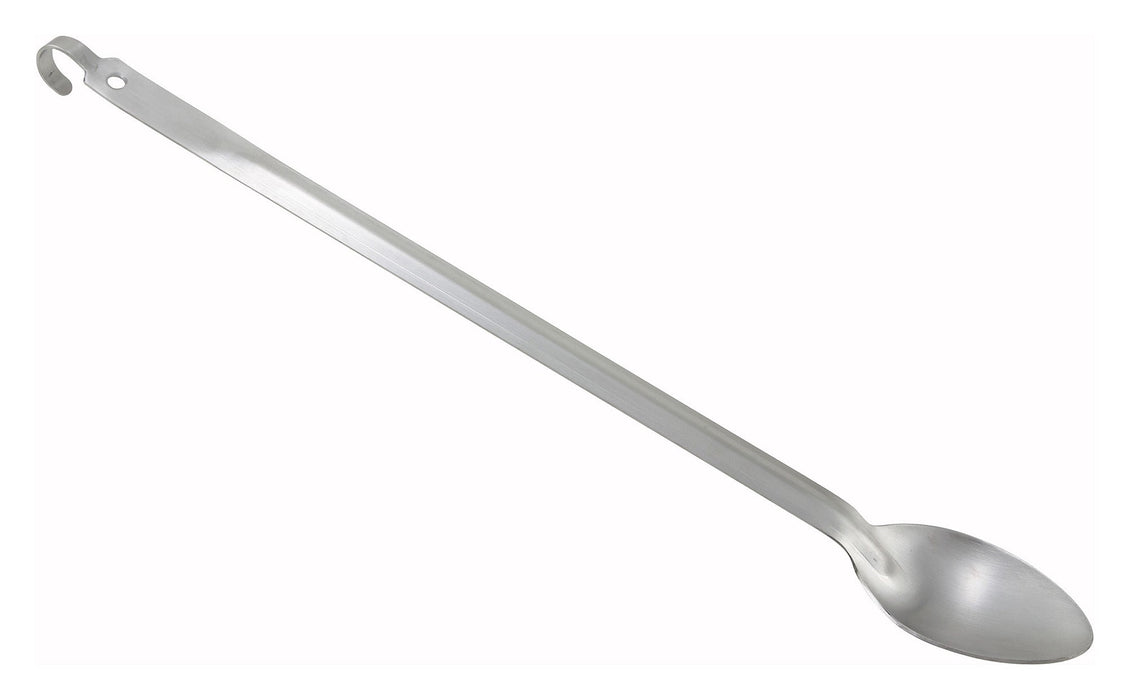 21" Solid Basting Spoon w/Hook, 2mm, S/S (6 Each)-cityfoodequipment.com