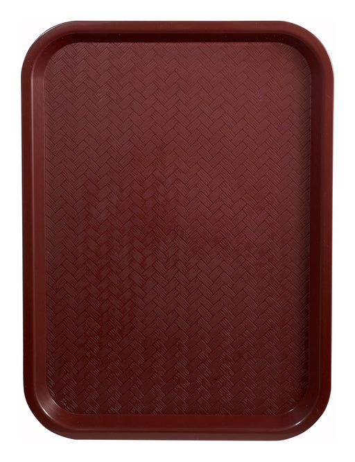 Fast Food Tray, 10" x 14", Burgundy (12 Each)-cityfoodequipment.com