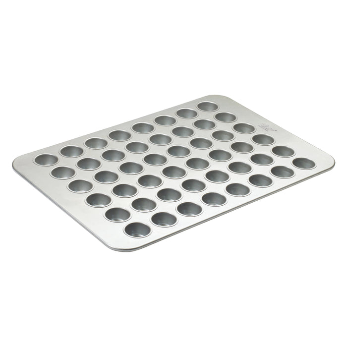 Mini Muffin Pan, 17-7/8"x25-7/8" OA, 2.1oz ea, 26 ga alum steel, silicone glazed (12 Each)-cityfoodequipment.com