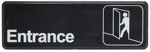 Sign 9" x 3" x 1/8", Entrance QTY-12-cityfoodequipment.com