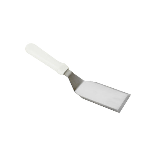 Thunder Group SLHT064P 12" Hamburger Turner w/ White Plastic Handle, Stainless Steel - 12, (each)-cityfoodequipment.com