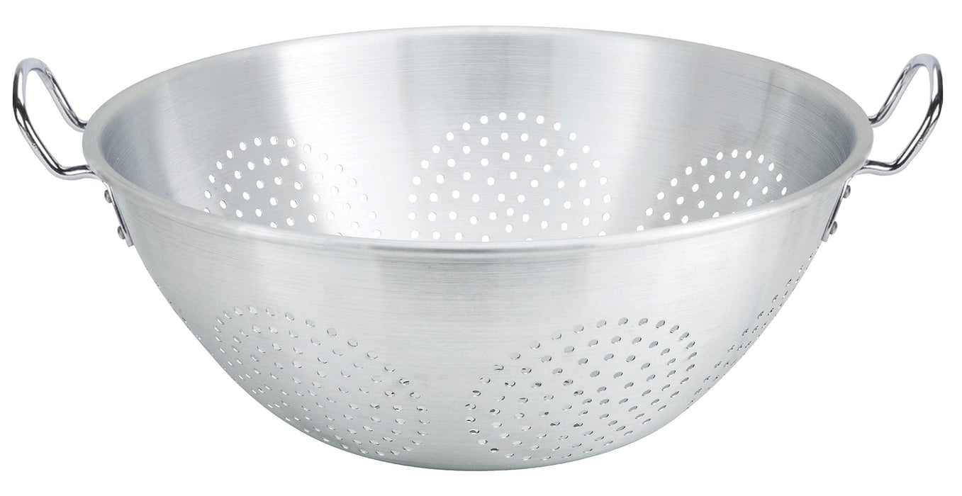 Colander w/ handles, no base,16Qt, Alu (6 Each)-cityfoodequipment.com