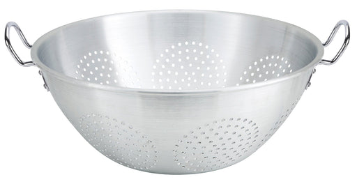 Colander w/ handles, no base,16Qt, Alu (6 Each)-cityfoodequipment.com