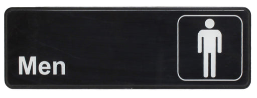 Sign 9" x 3" x 1/8", Men QTY-12-cityfoodequipment.com
