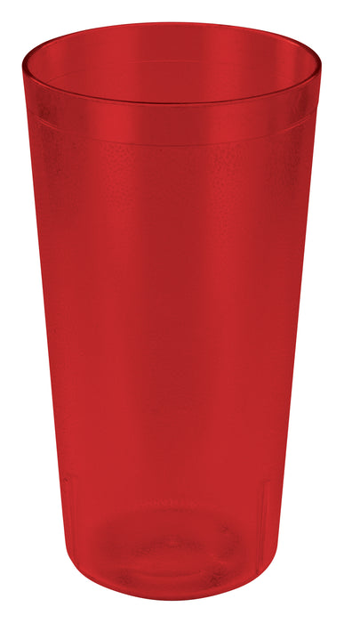 32oz Pebbled Tumblers, Red (2 Dozen)-cityfoodequipment.com