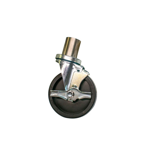 5" Polyurethane Swivel Casters for Steam Table or CST - Qty 4 (2 With Brake)-cityfoodequipment.com