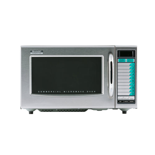 Microwave Oven, Medium Duty, 1000 Watts, 1.0 Cu. Ft. Capacity, Stainless Steel D-cityfoodequipment.com