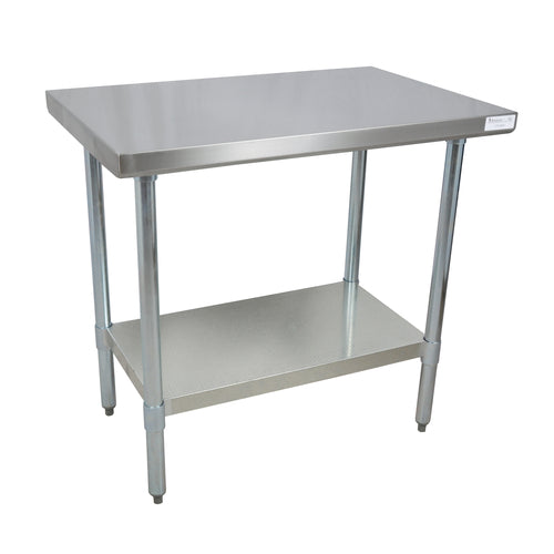 14 Gauge Stainless Steel Work Table With Stainless Steel Undershelf 72"Wx36"D-cityfoodequipment.com