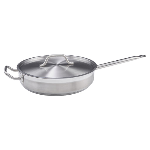 7qt S/S Saute Pan w/Cover (4 Set)-cityfoodequipment.com