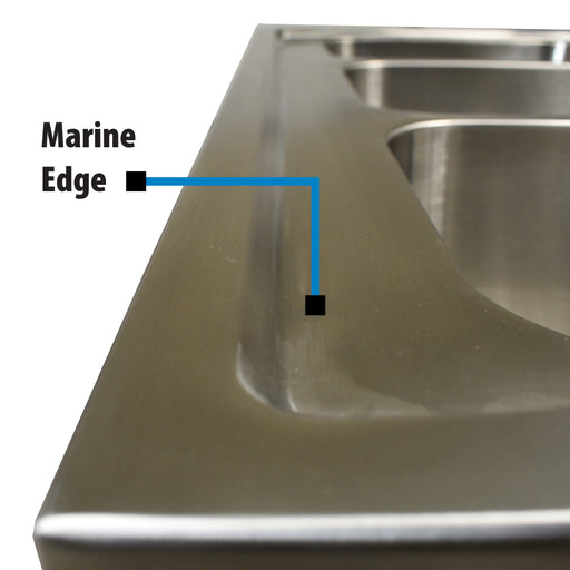 S/S 3 Compartments Drop-In Sink w/ 10" x 14" x 10" Bowls & 5" Riser-cityfoodequipment.com