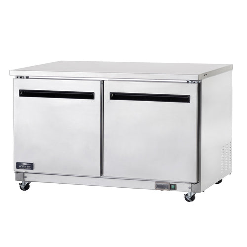 Refrigerated Undercounter, 60"W, 15.5 Cu. Ft. Capacity, Self-Contained Refrigerant-cityfoodequipment.com