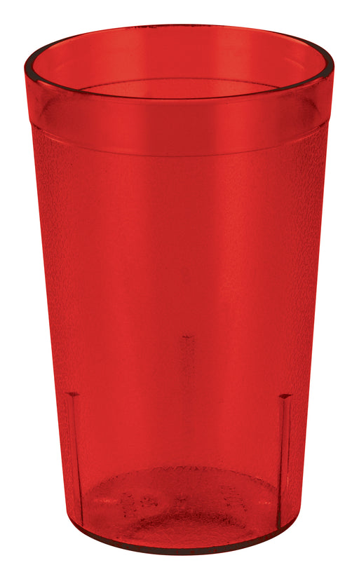 9-1/2oz Pebbled Tumblers, Red (6 Dozen)-cityfoodequipment.com